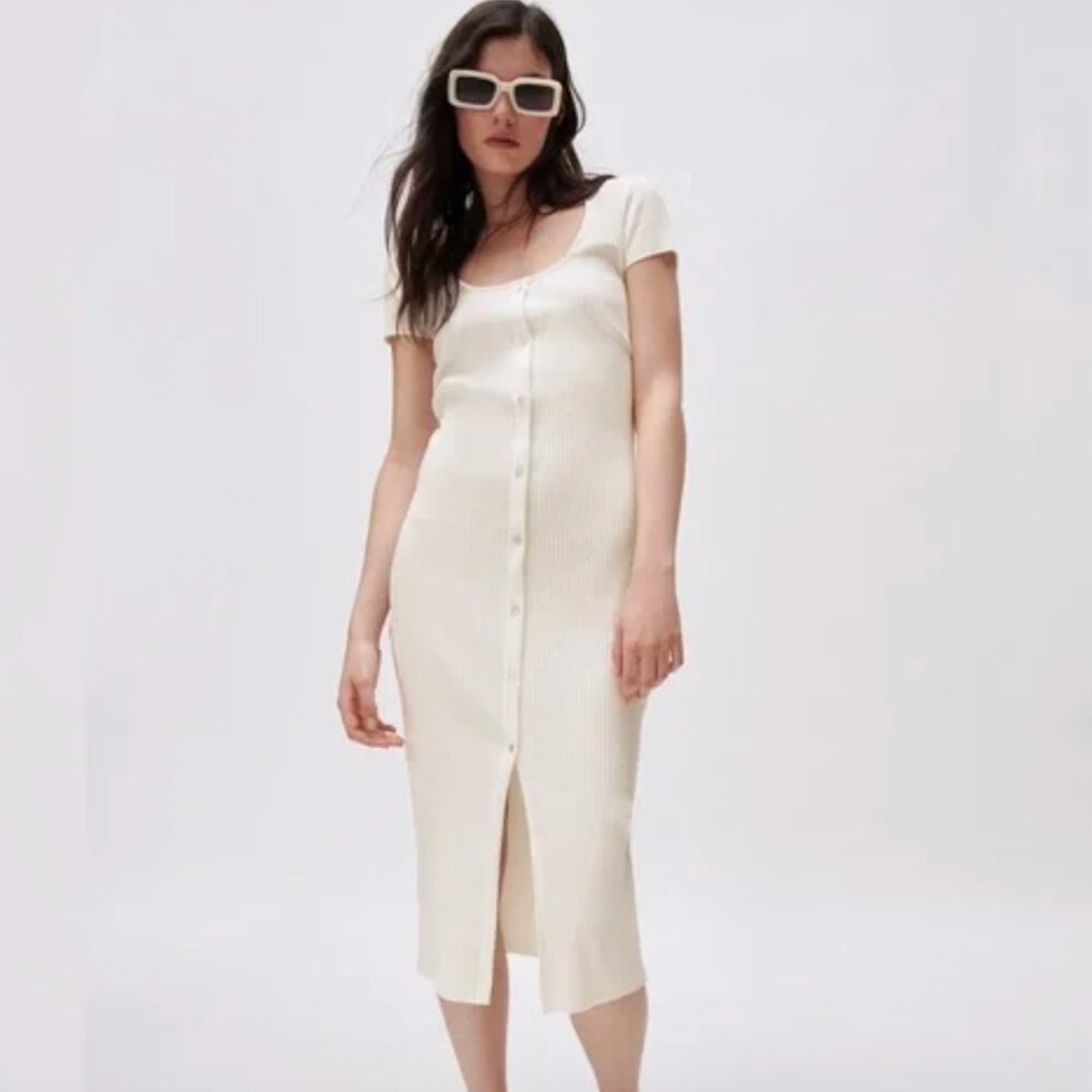 NEW Zara Ribbed Maxi Dress